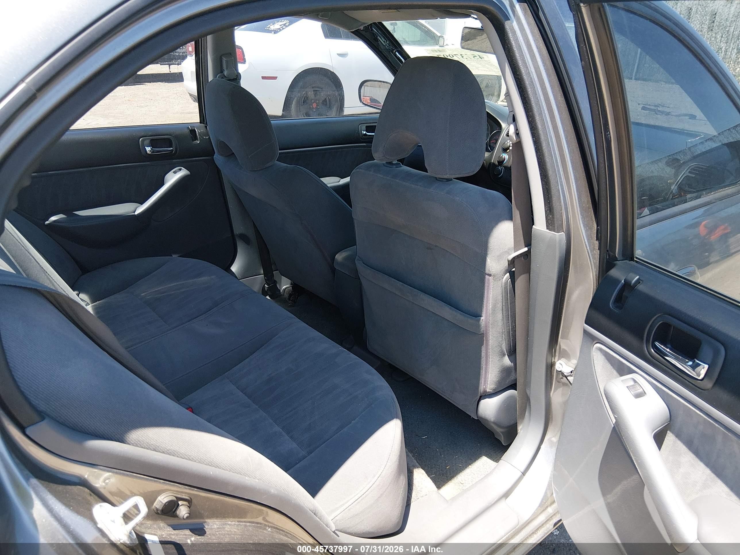 2005 Honda Civic Lx Gray vin: 2HGES15635H613737