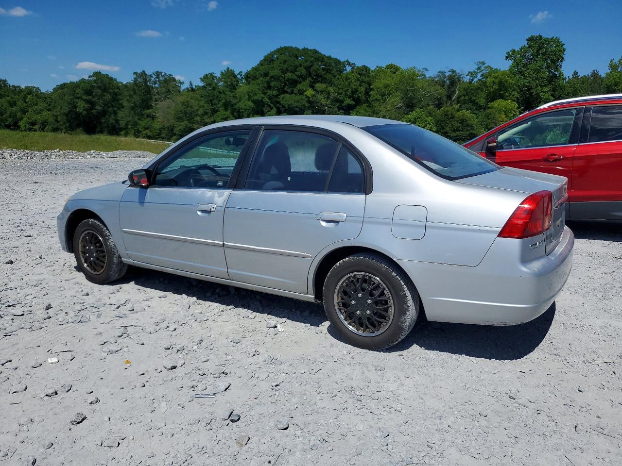 2002 Honda Civic Lx Silver vin: 2HGES15652H544755