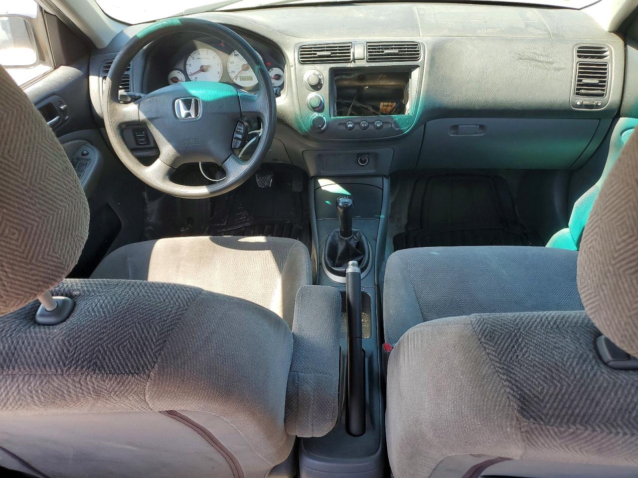 2002 Honda Civic Lx Silver vin: 2HGES15652H544755