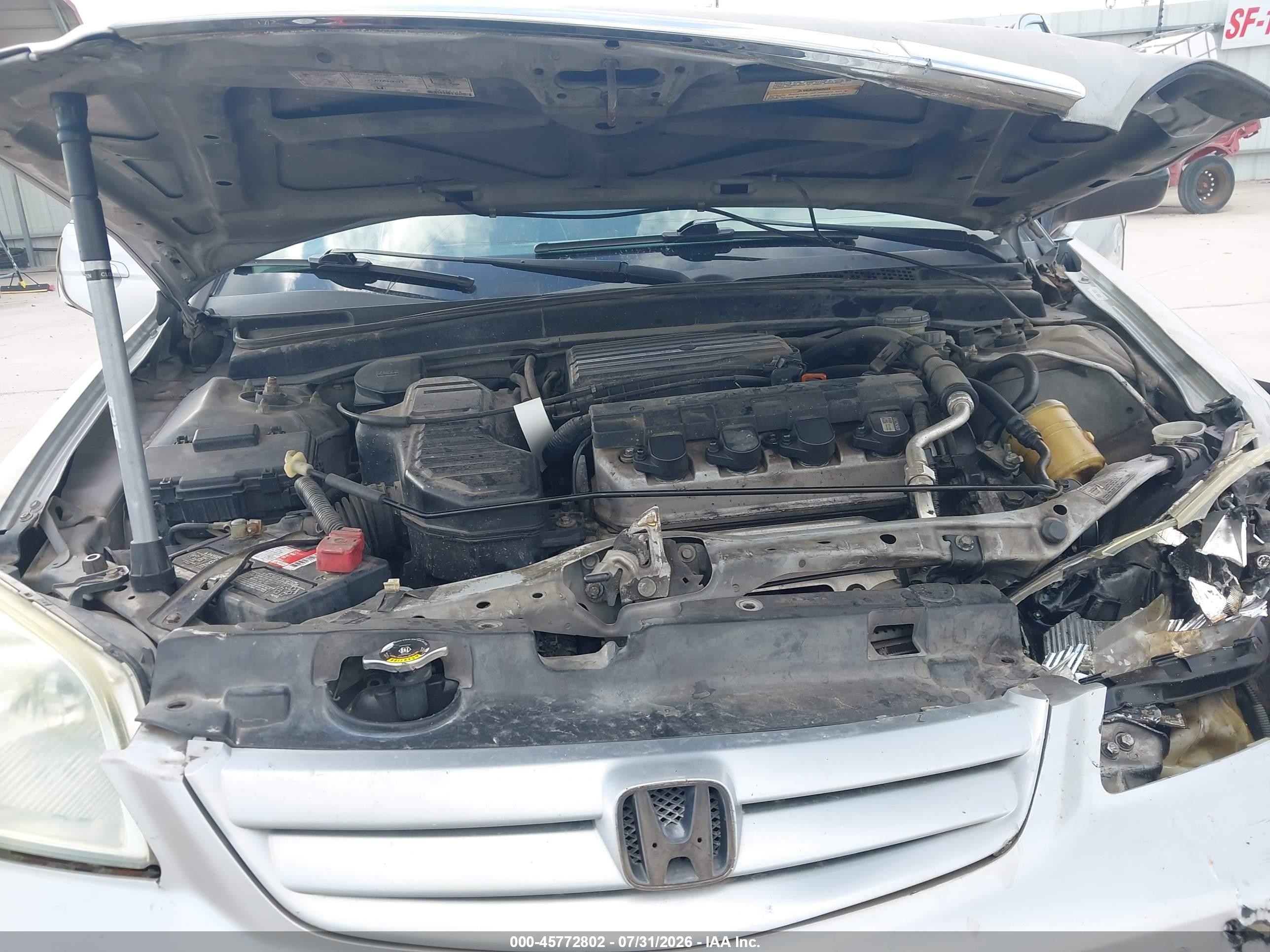 2002 Honda Civic Lx Silver vin: 2HGES15692H506736
