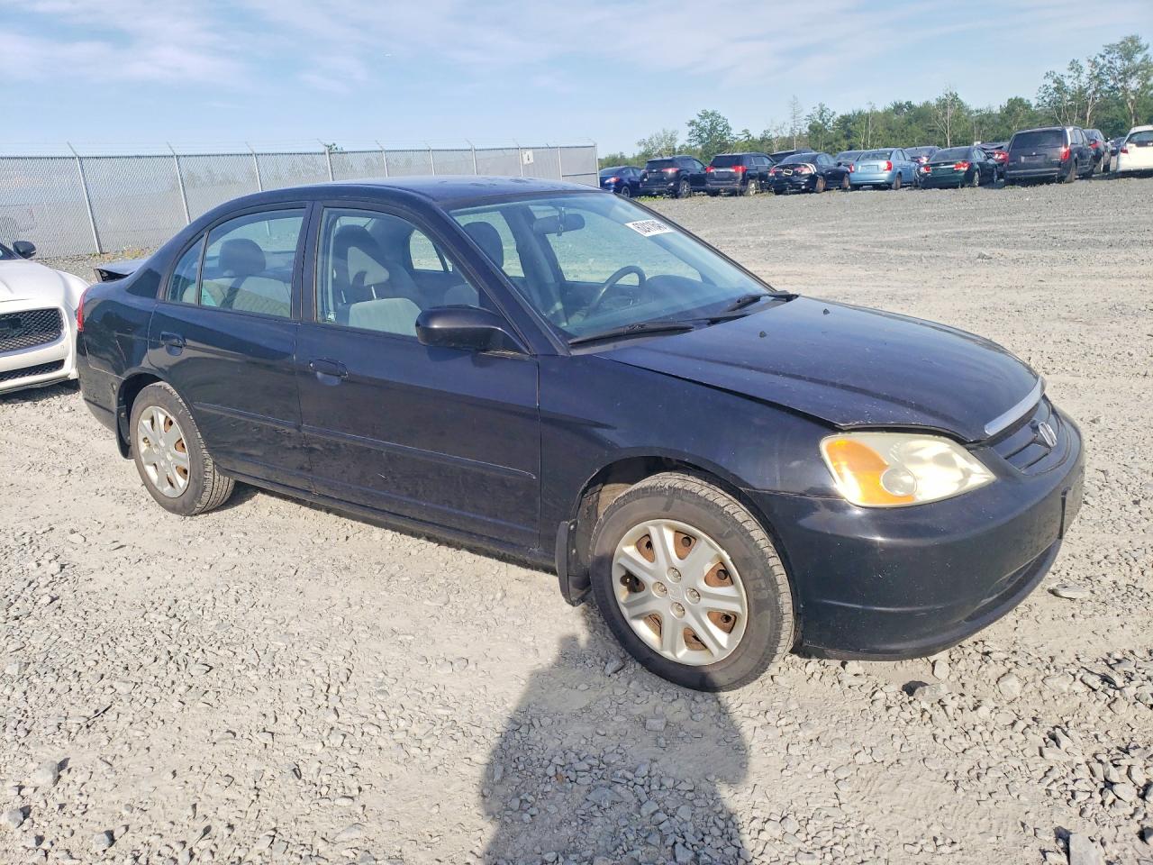 2003 Honda Civic Lx Black vin: 2HGES15693H911268