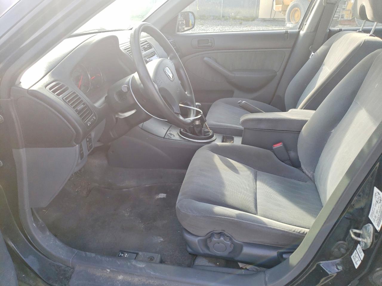2003 Honda Civic Lx Black vin: 2HGES15693H911268