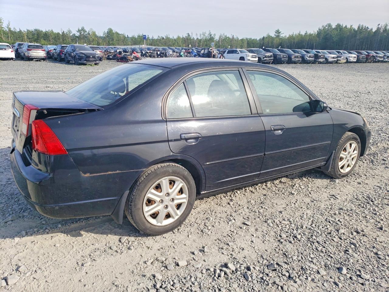 2003 Honda Civic Lx Black vin: 2HGES15693H911268