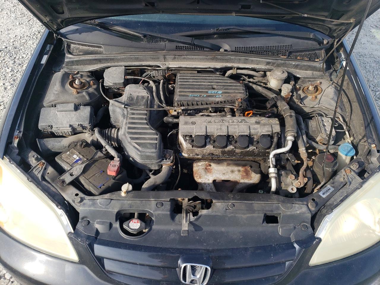 2003 Honda Civic Lx Black vin: 2HGES15693H911268
