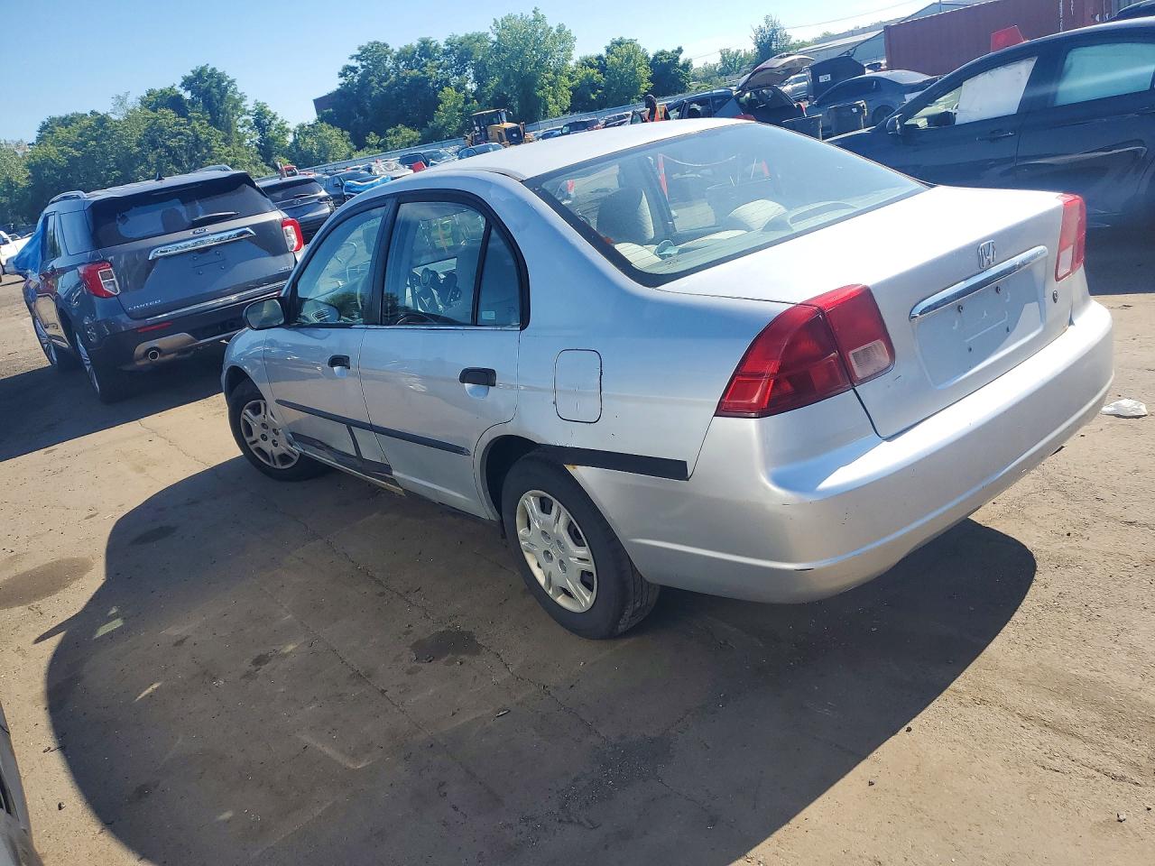 2002 Honda Civic Dx Gray vin: 2HGES16102H596166