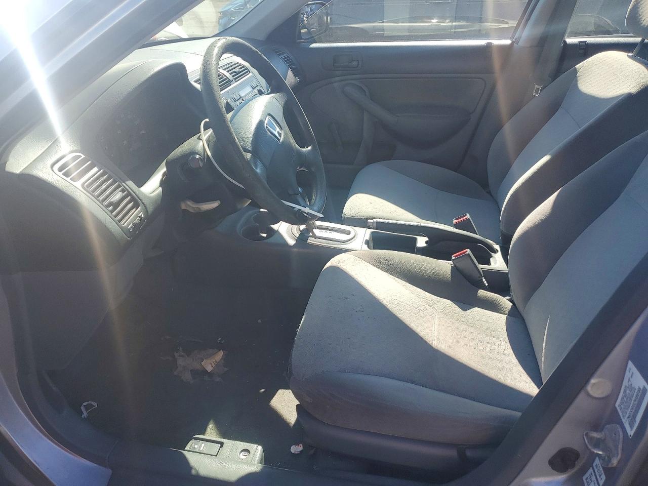 2002 Honda Civic Dx Gray vin: 2HGES16102H596166