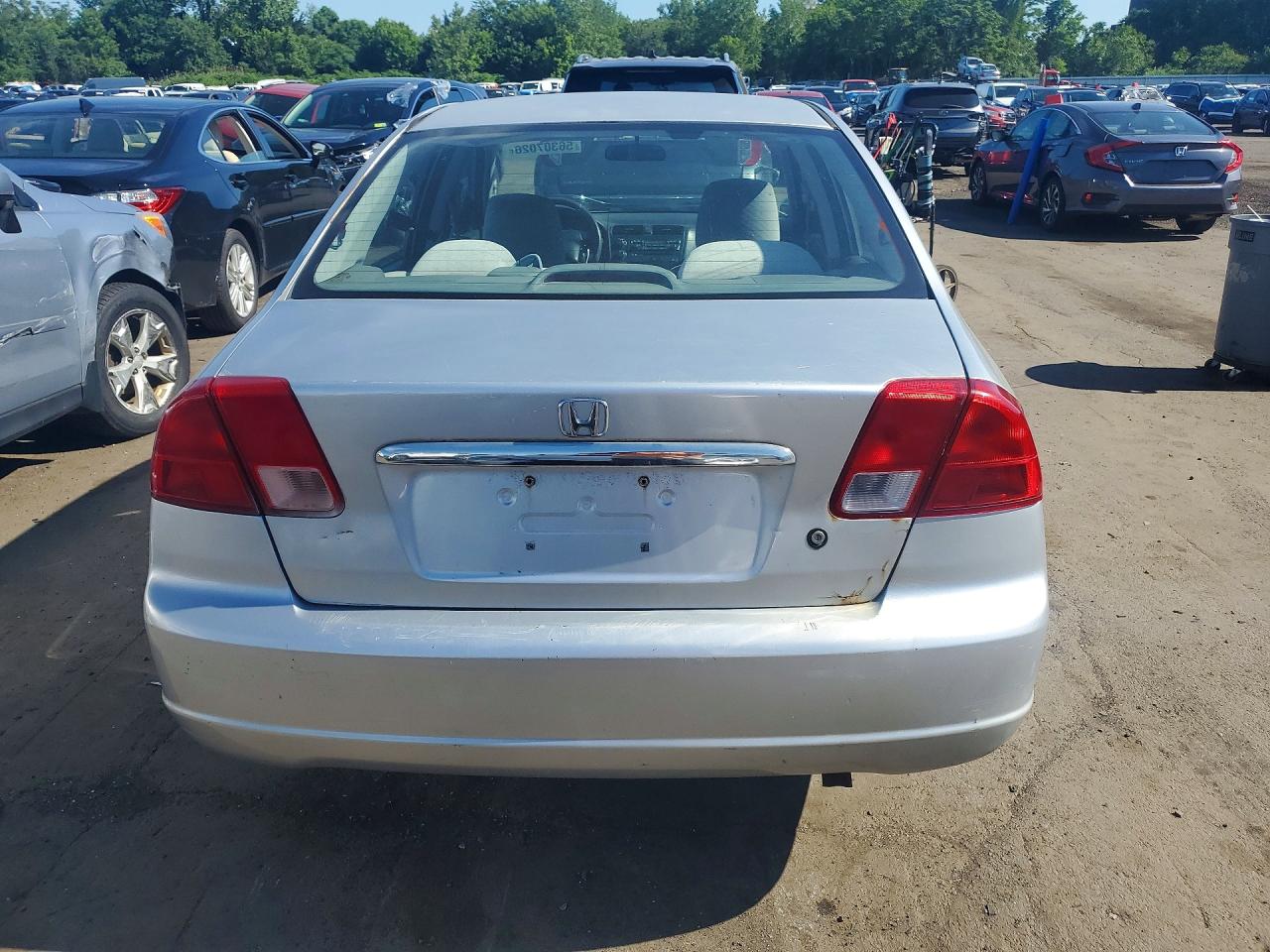 2002 Honda Civic Dx Gray vin: 2HGES16102H596166