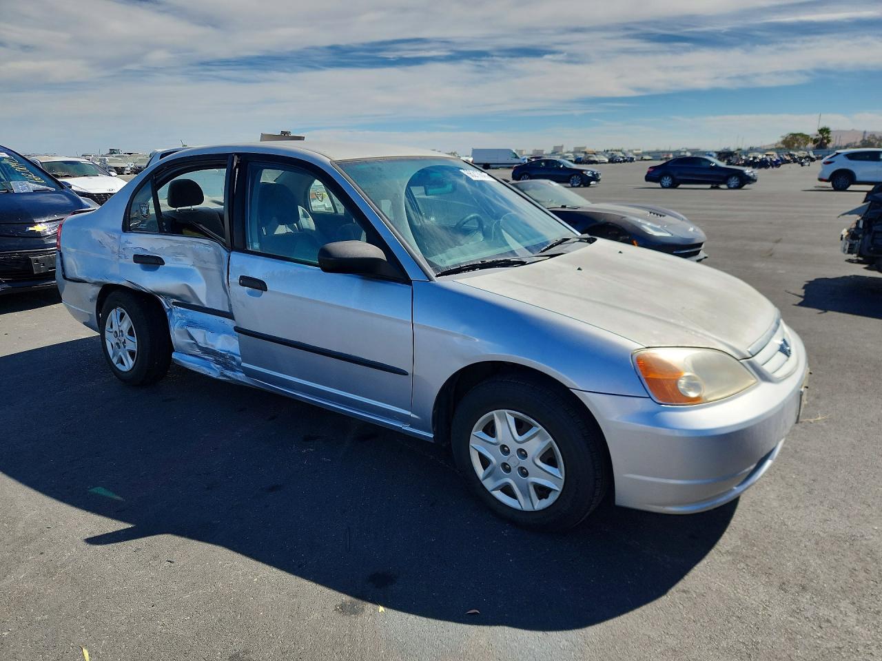 2003 Honda Civic Dx Серебряный vin: 2HGES16103H567879