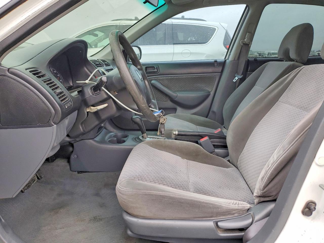 2003 Honda Civic Dx White vin: 2HGES16123H570055