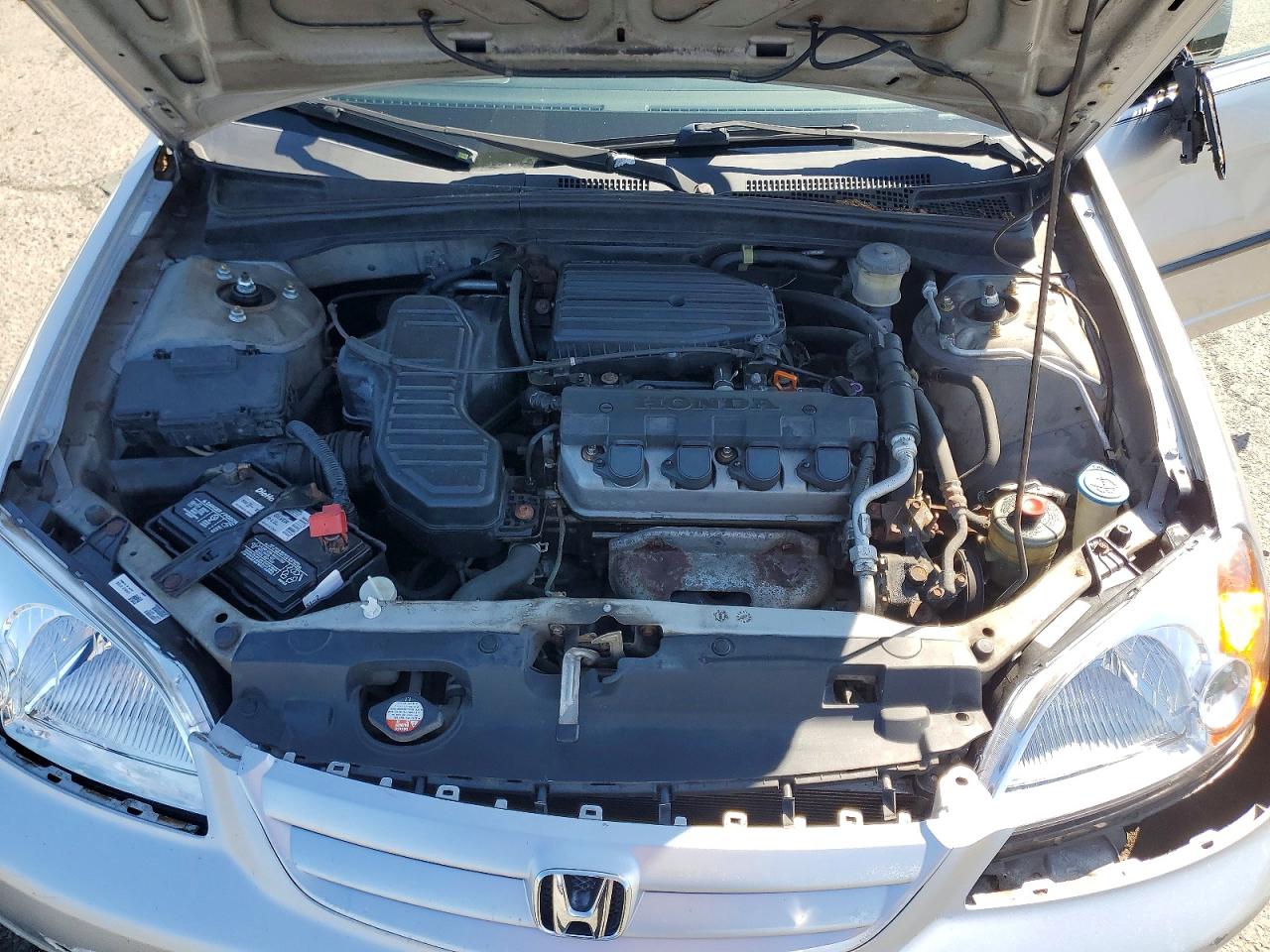 2001 Honda Civic Dx Silver vin: 2HGES16201H561750