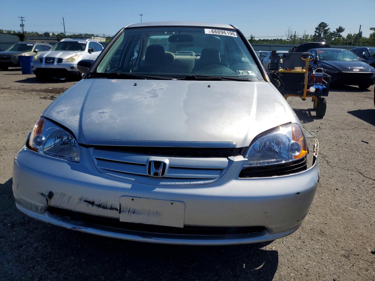 2001 Honda Civic Dx Silver vin: 2HGES16201H561750