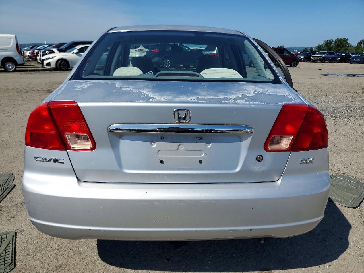 2001 Honda Civic Dx Silver vin: 2HGES16201H561750