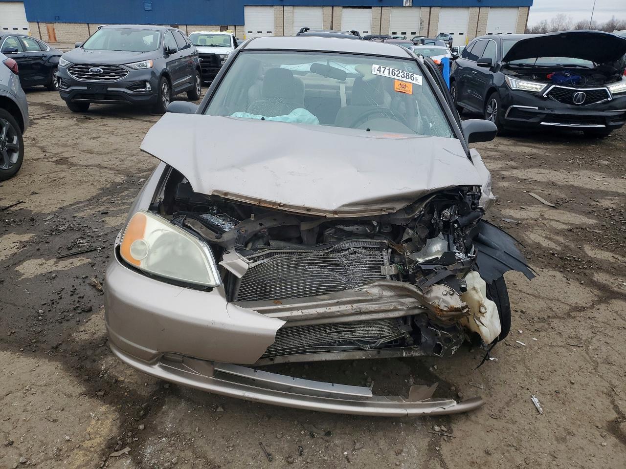 2001 Honda Civic Dx Tan vin: 2HGES16301H927652