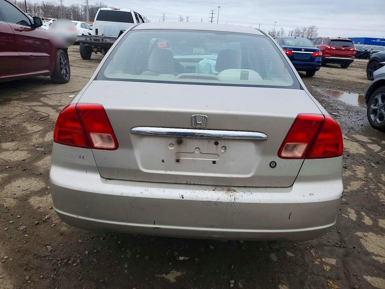2001 Honda Civic Dx Tan vin: 2HGES16301H927652