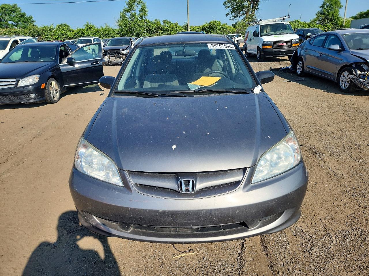 2005 Honda Civic Dx Vp Charcoal vin: 2HGES16305H038100