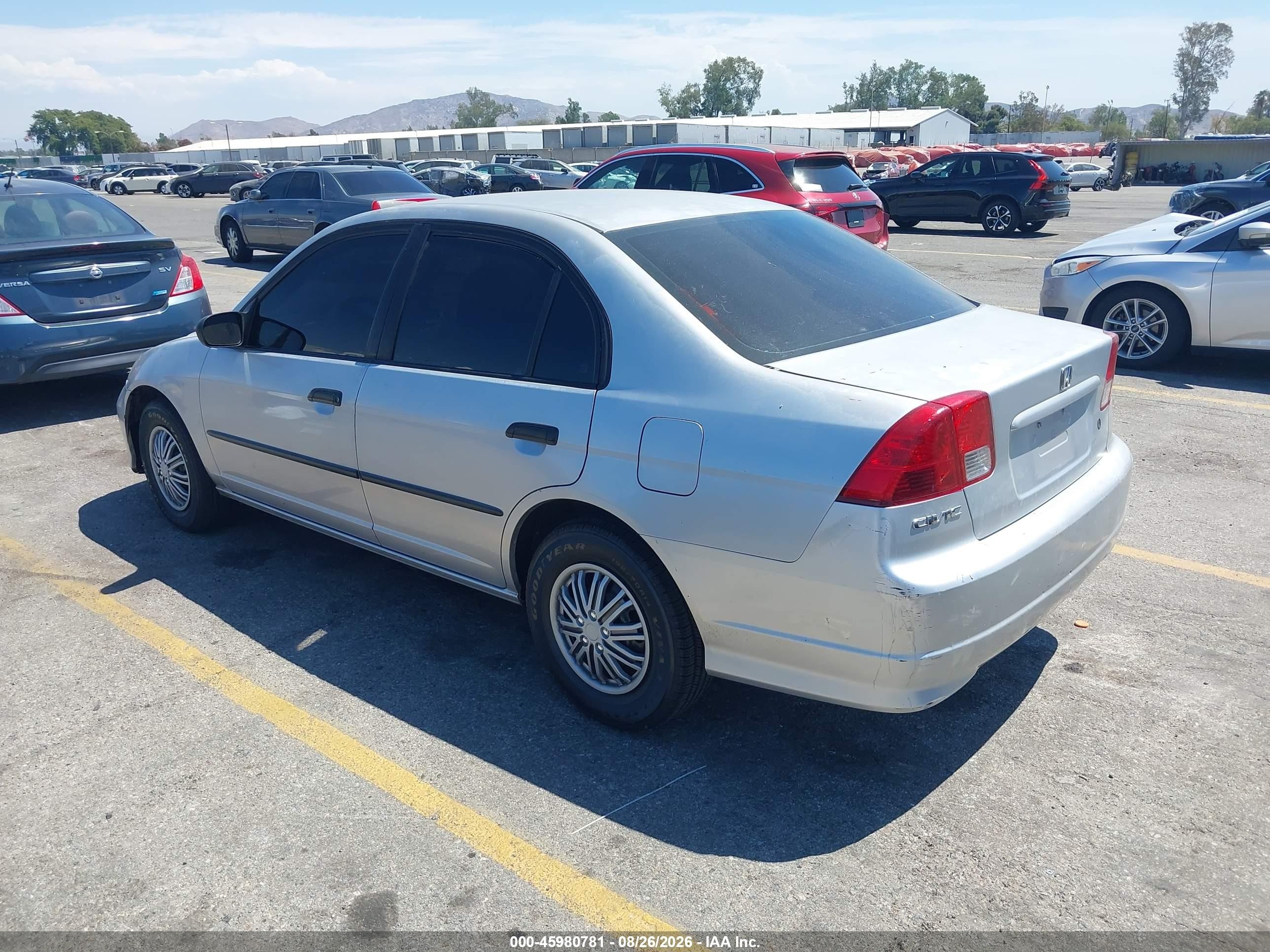 2004 Honda Civic Vp Silver vin: 2HGES16314H643807