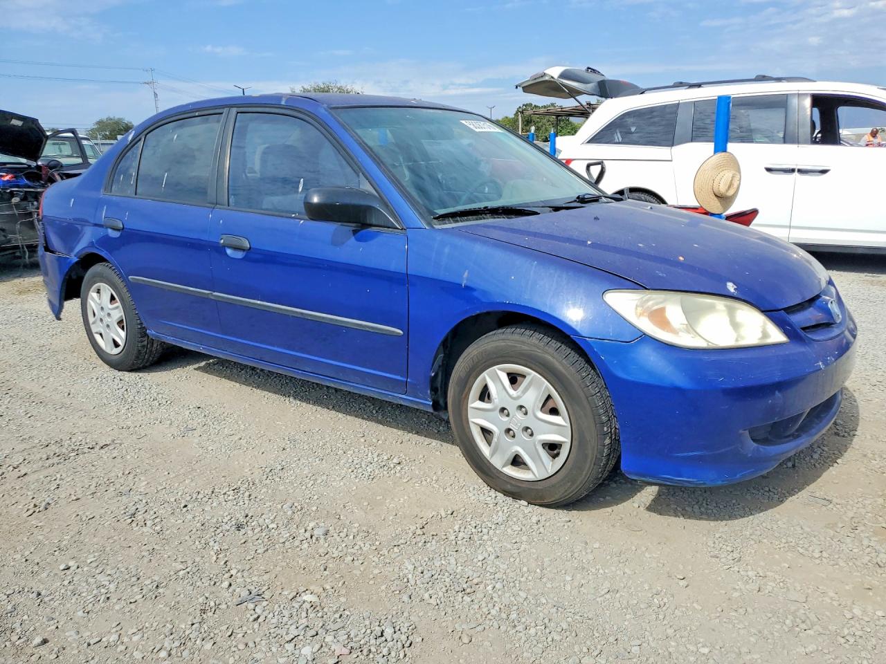 2005 Honda Civic Dx Vp Blue vin: 2HGES16315H528108