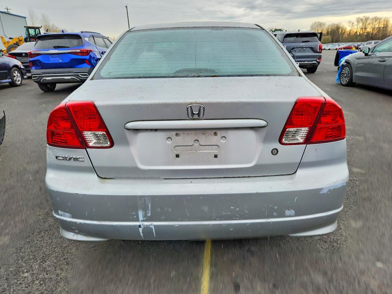 2005 Honda Civic Dx Vp Silver vin: 2HGES16325H577088