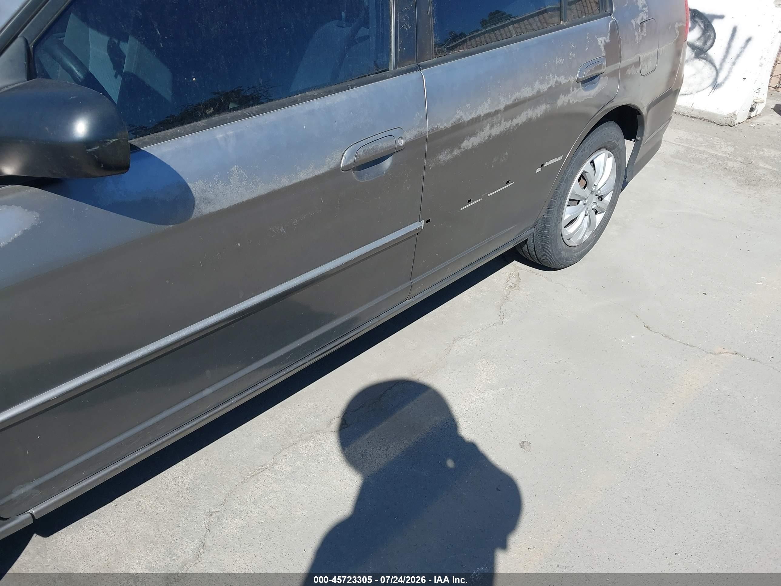 2005 Honda Civic Vp Gray vin: 2HGES16325H583103