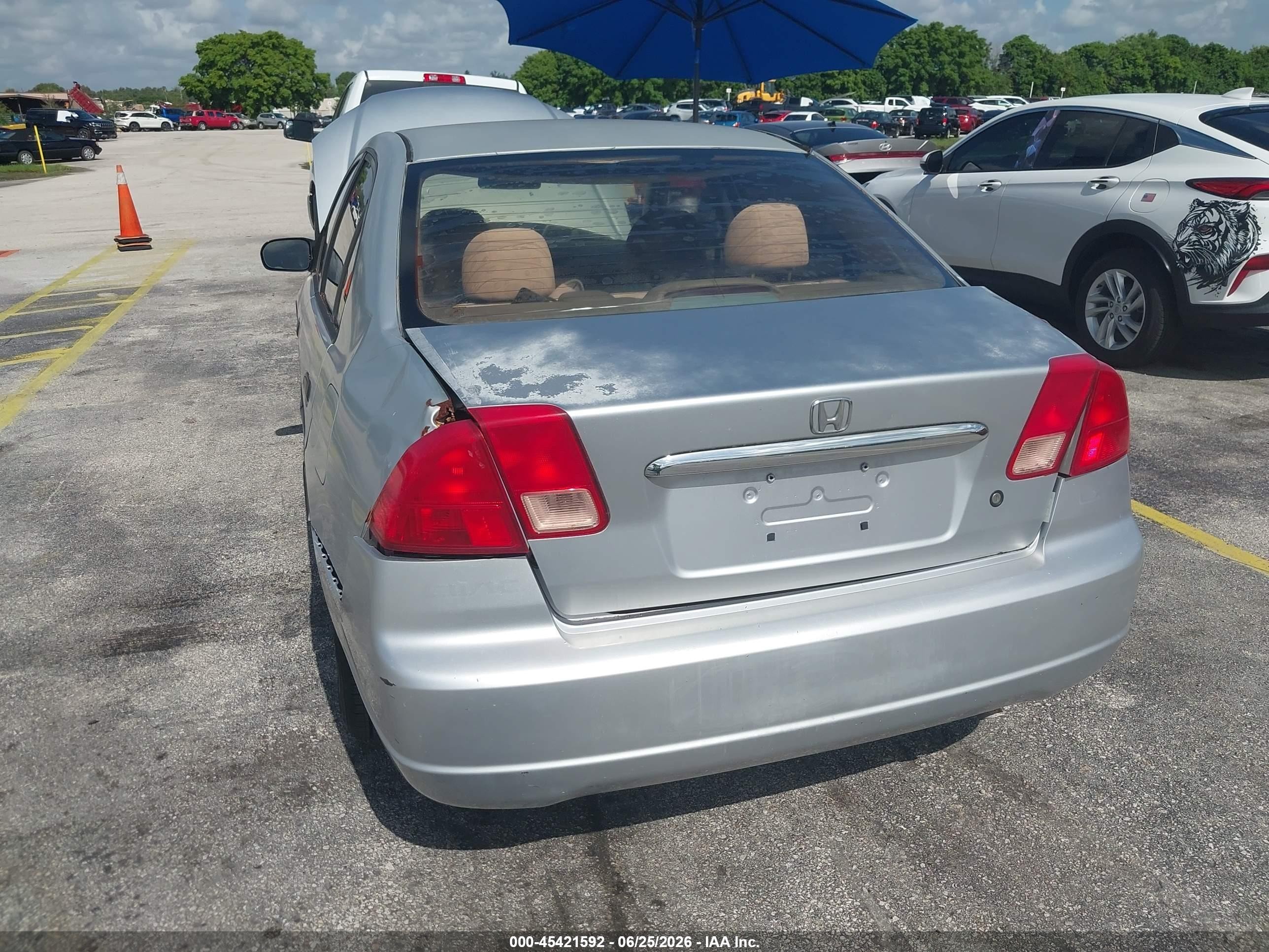 2004 Honda Civic Vp Silver vin: 2HGES16334H592746