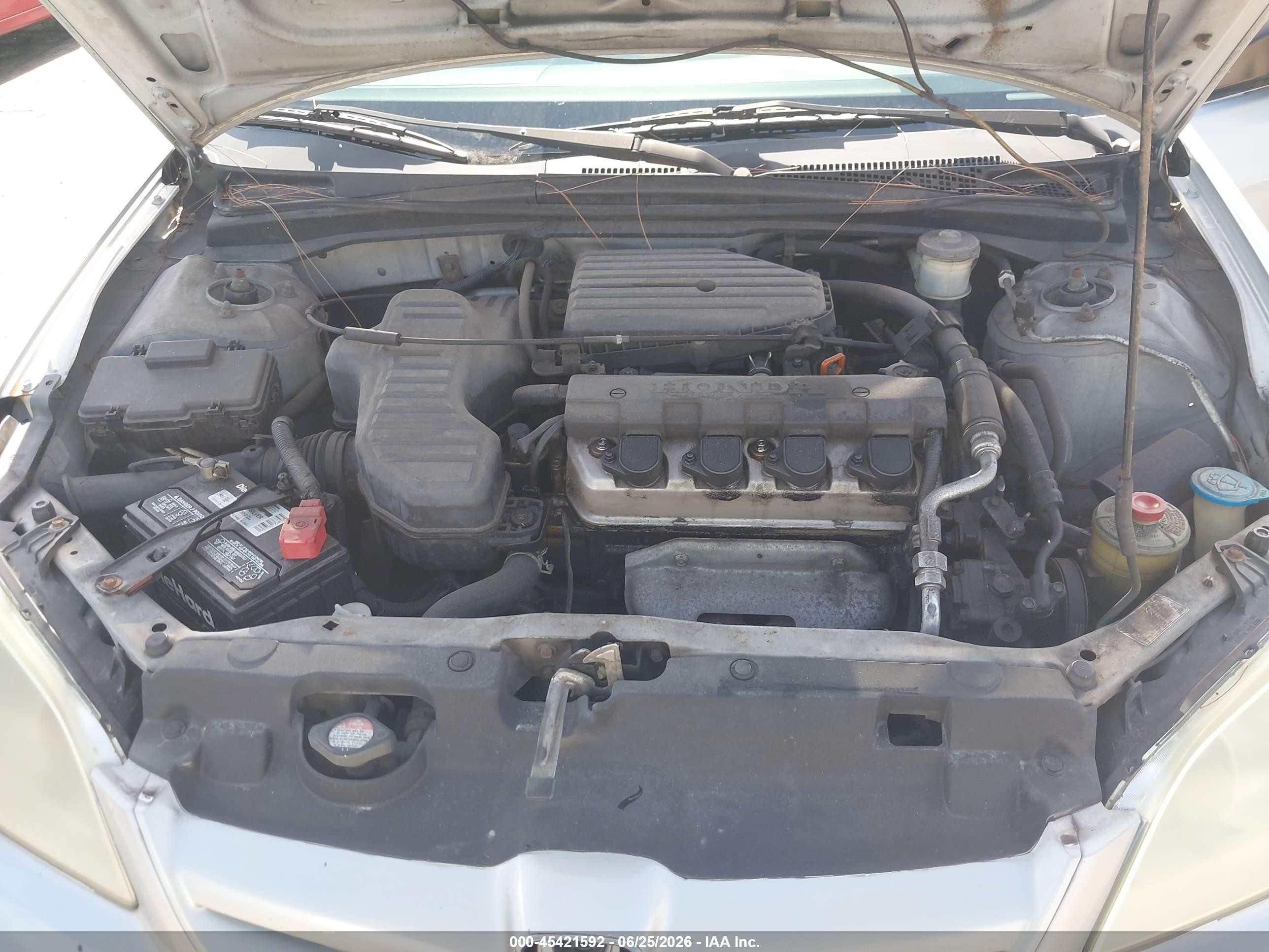 2004 Honda Civic Vp Silver vin: 2HGES16334H592746