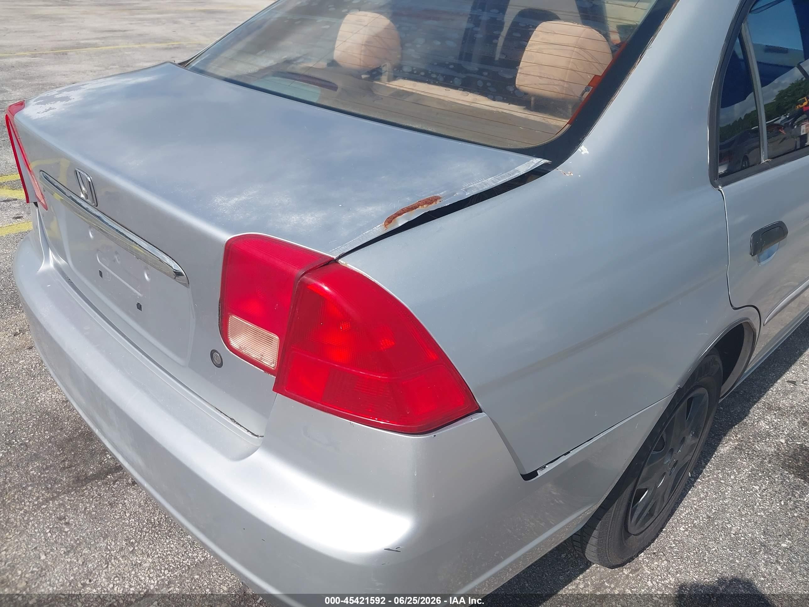 2004 Honda Civic Vp Silver vin: 2HGES16334H592746