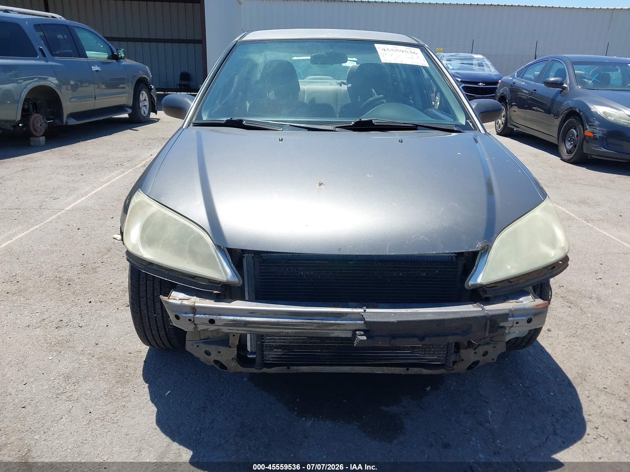 2005 Honda Civic Vp Gray vin: 2HGES16335H507096