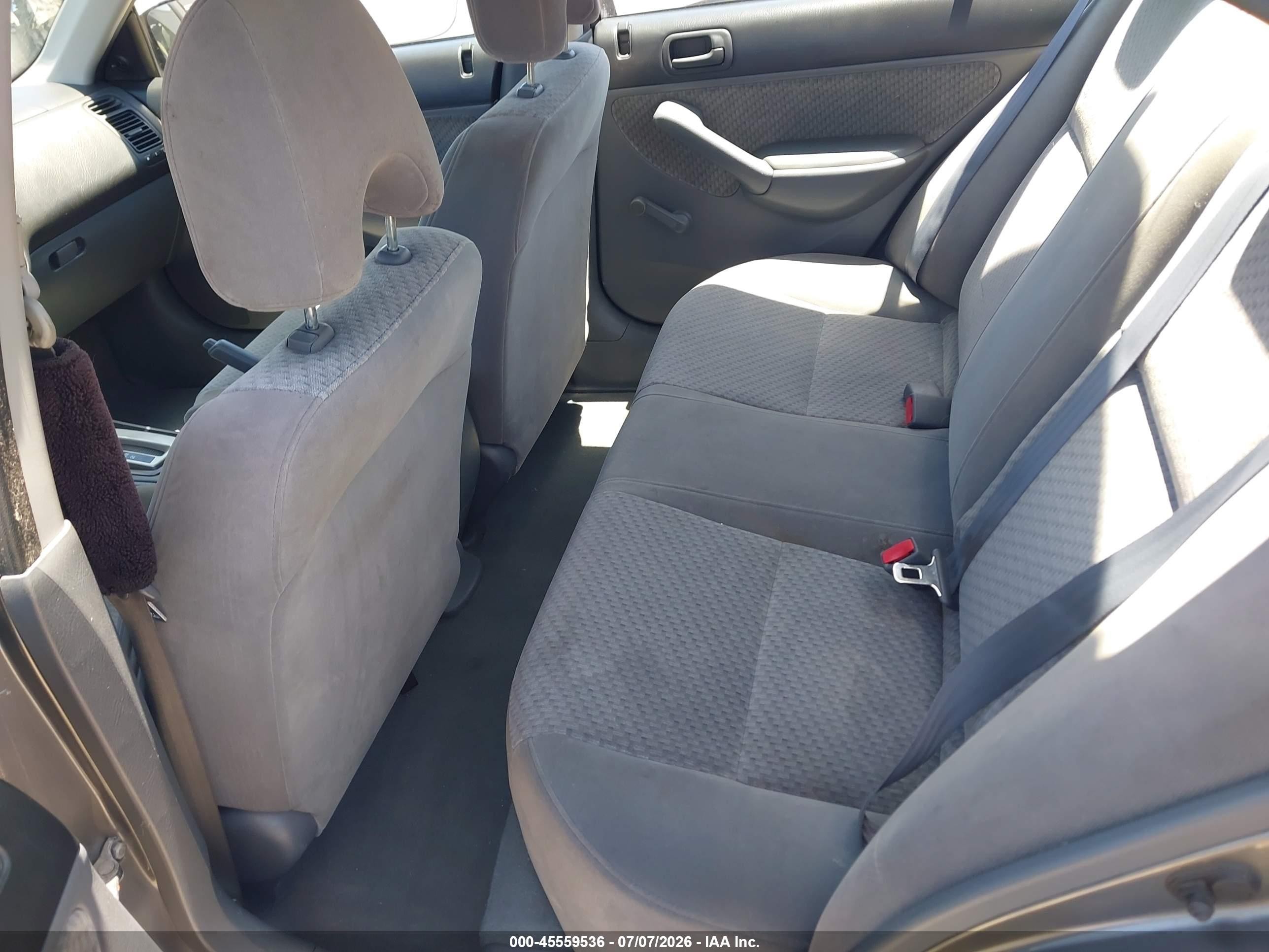 2005 Honda Civic Vp Gray vin: 2HGES16335H507096