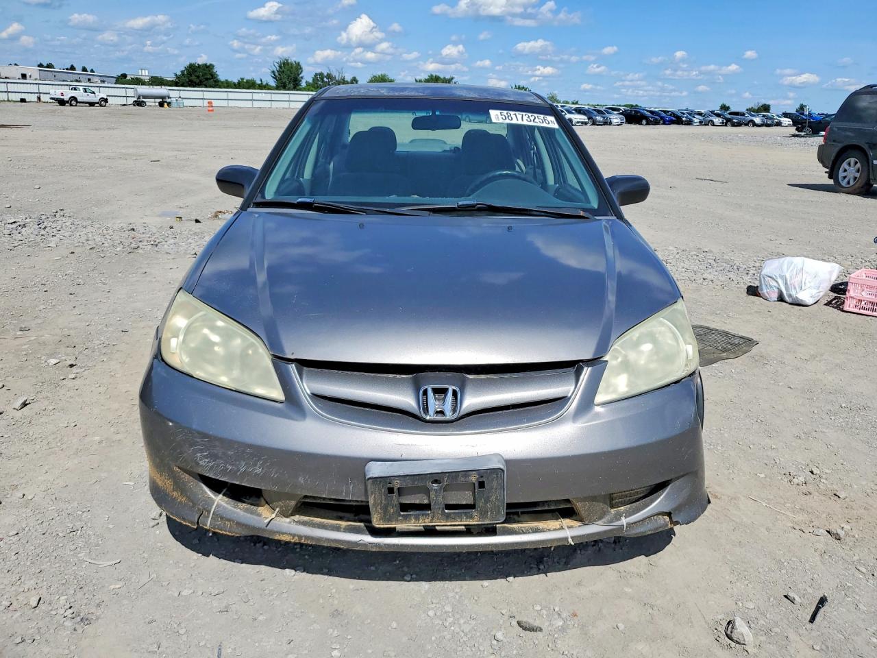 2005 Honda Civic Dx Vp Серый vin: 2HGES16345H577352