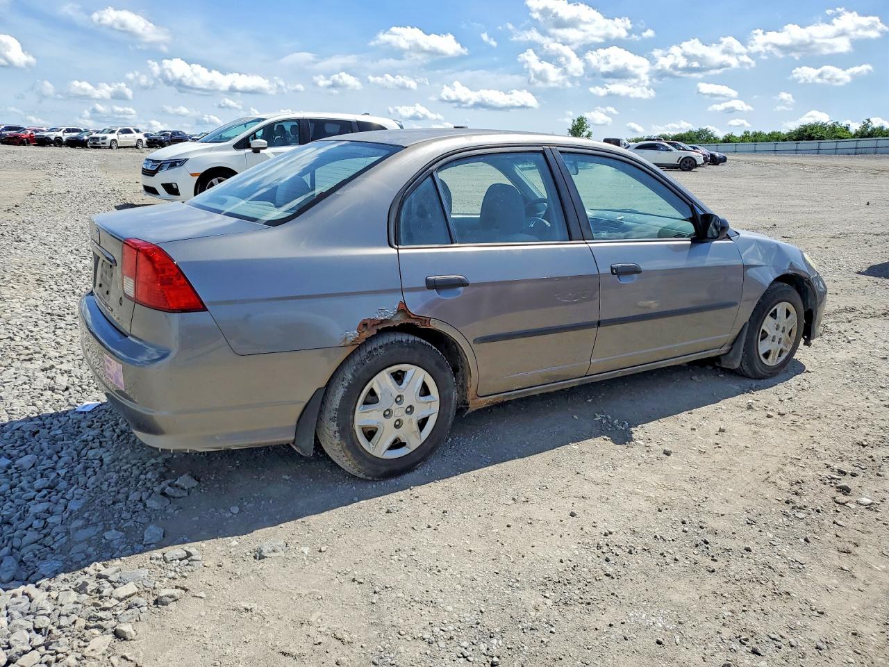 2005 Honda Civic Dx Vp Серый vin: 2HGES16345H577352