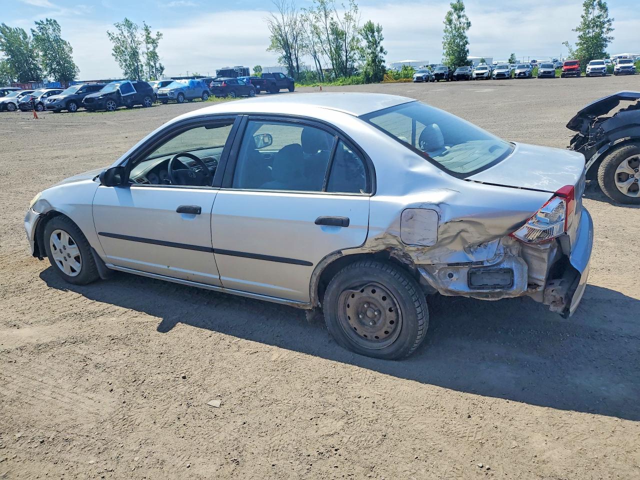 2005 Honda Civic Dx Vp Silver vin: 2HGES16355H046869