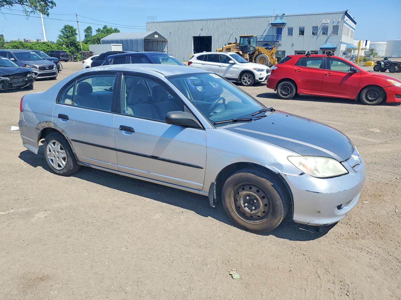 2005 Honda Civic Dx Vp Silver vin: 2HGES16355H046869