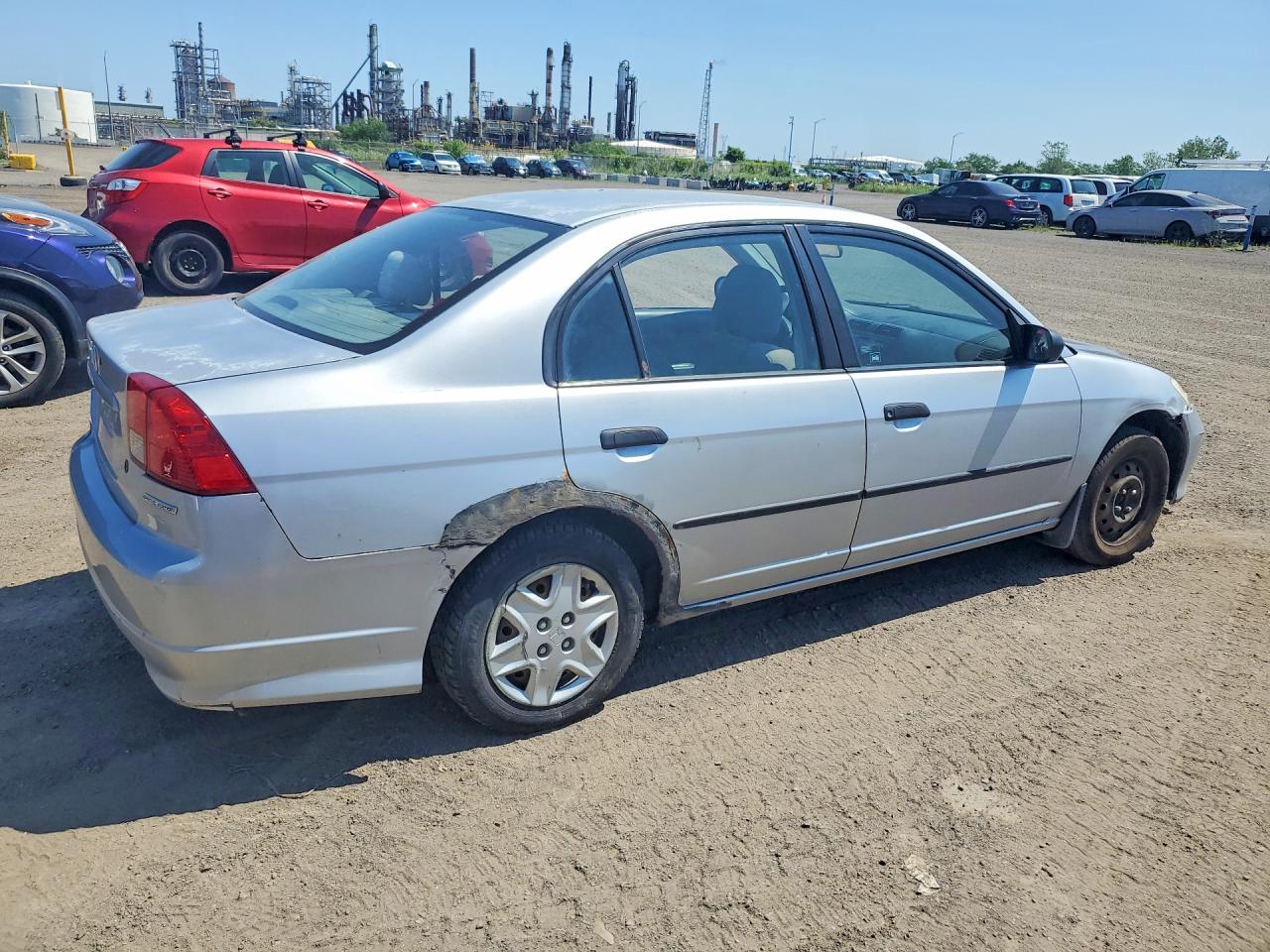 2005 Honda Civic Dx Vp Silver vin: 2HGES16355H046869