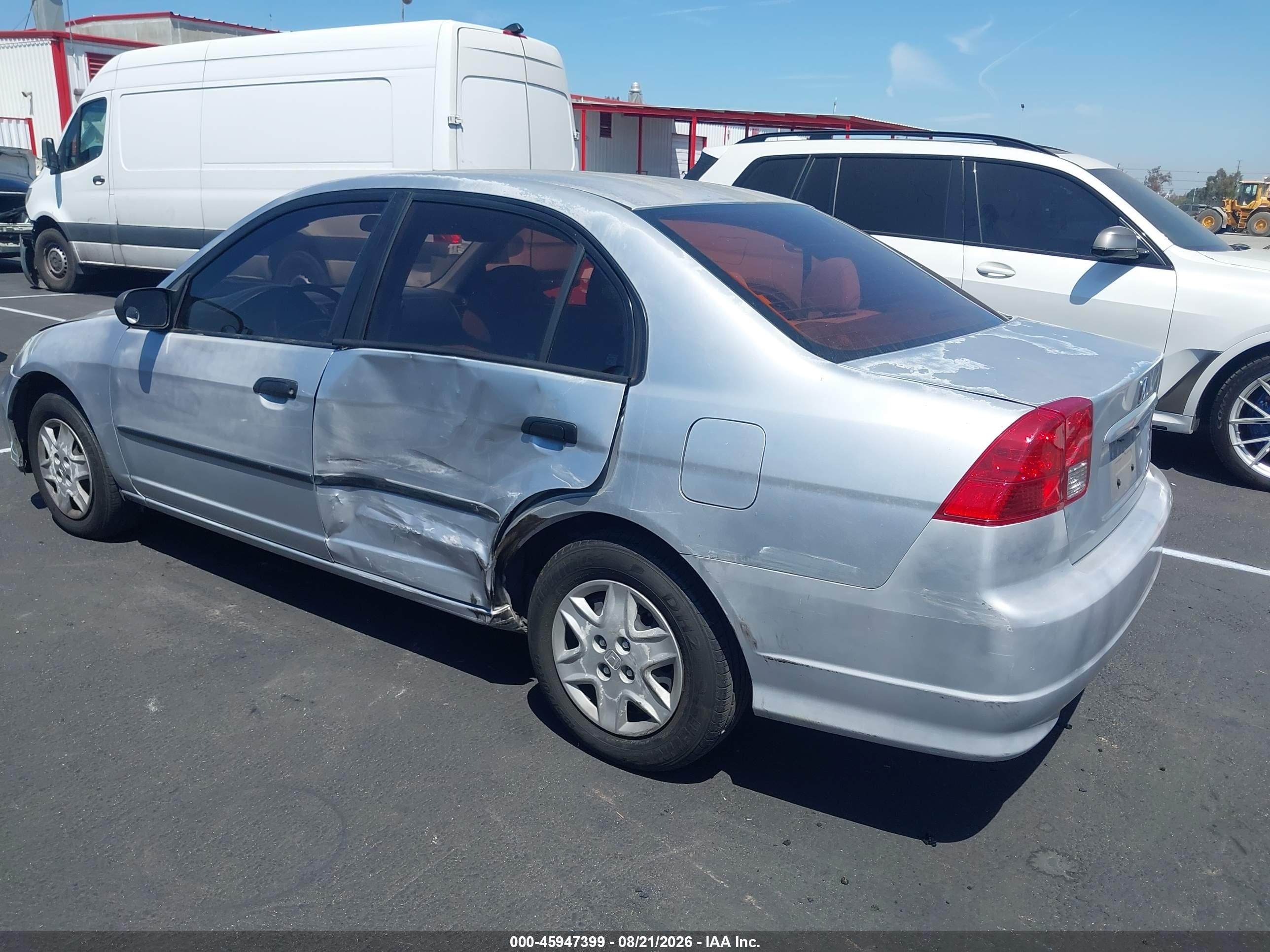 2004 Honda Civic Vp Silver vin: 2HGES16364H551074