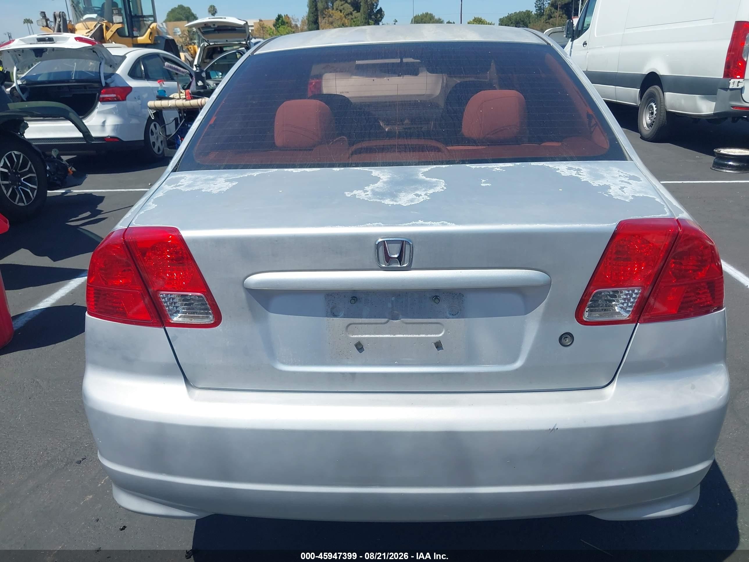 2004 Honda Civic Vp Silver vin: 2HGES16364H551074