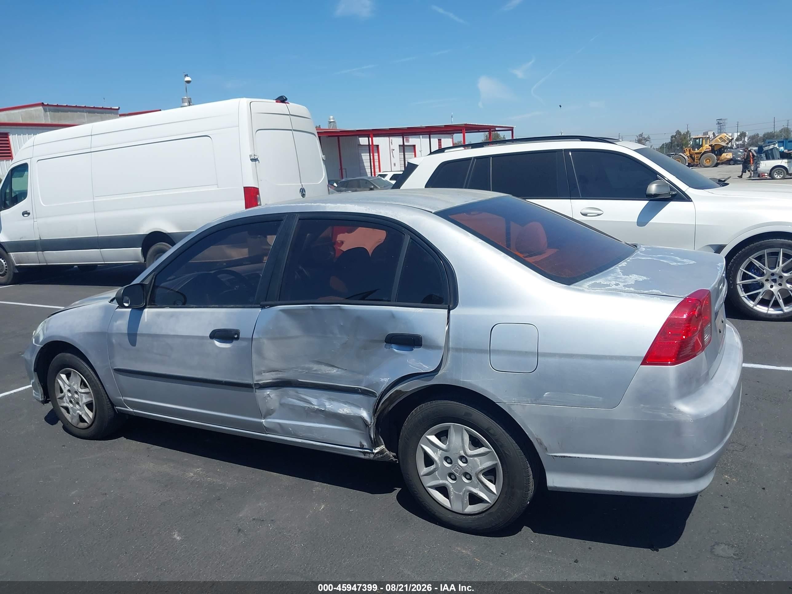 2004 Honda Civic Vp Silver vin: 2HGES16364H551074