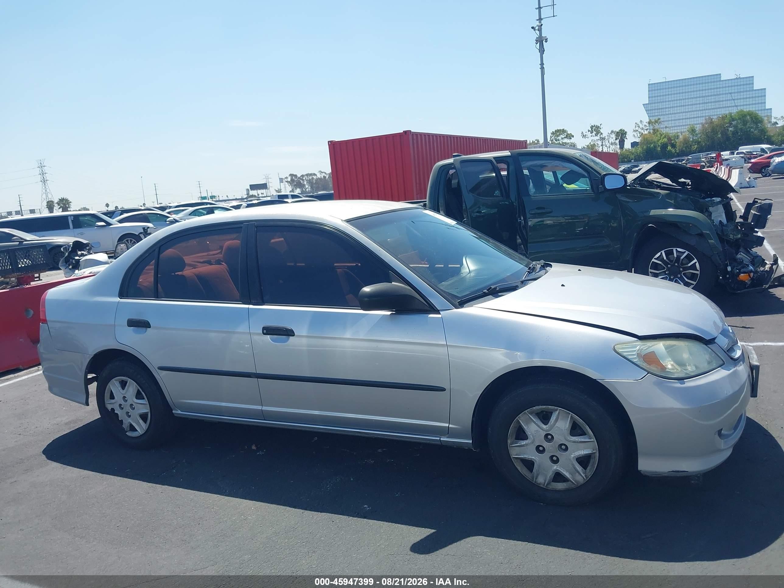 2004 Honda Civic Vp Silver vin: 2HGES16364H551074