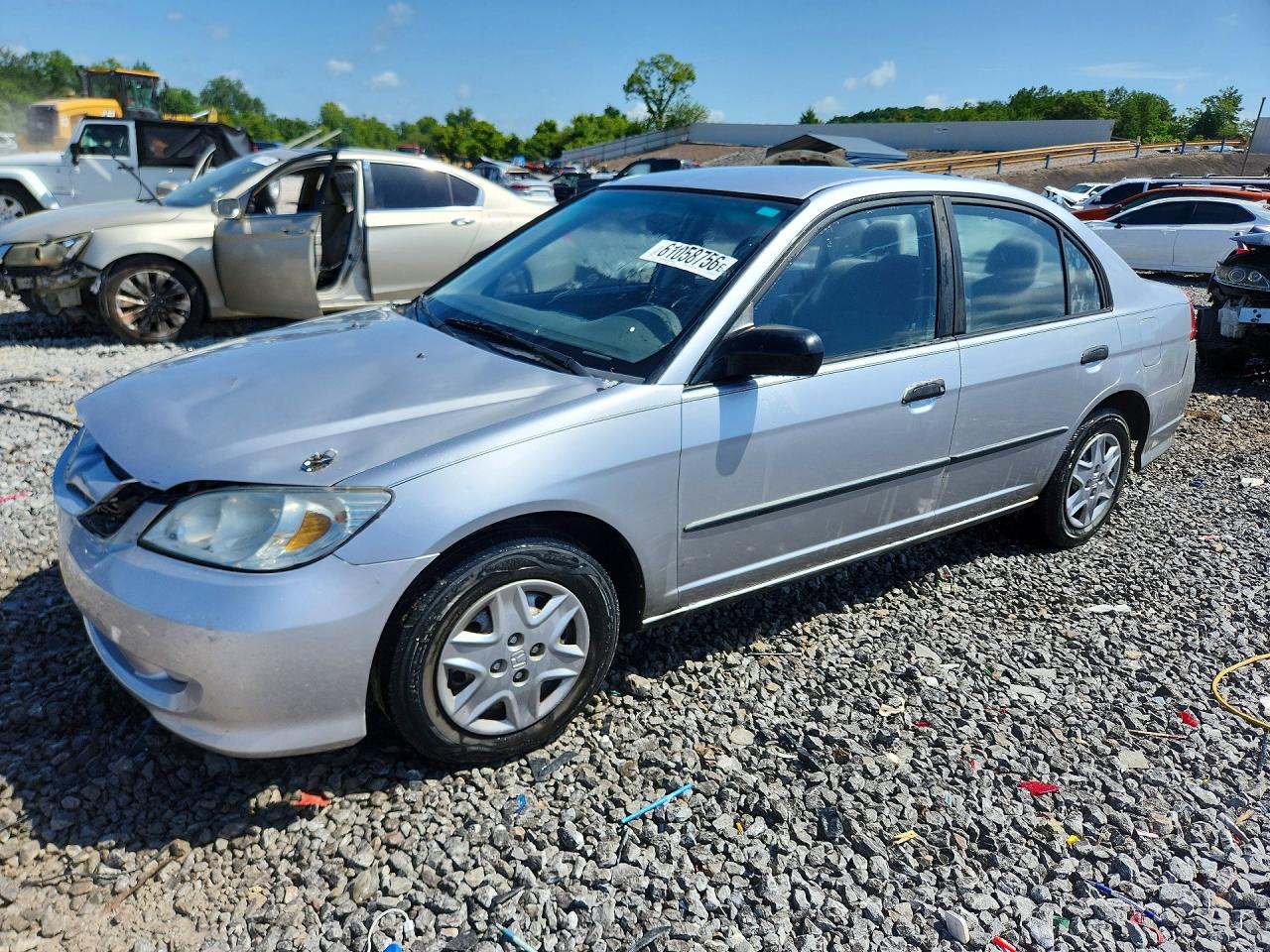 2004 Honda Civic Dx Vp Серебряный vin: 2HGES16364H617316