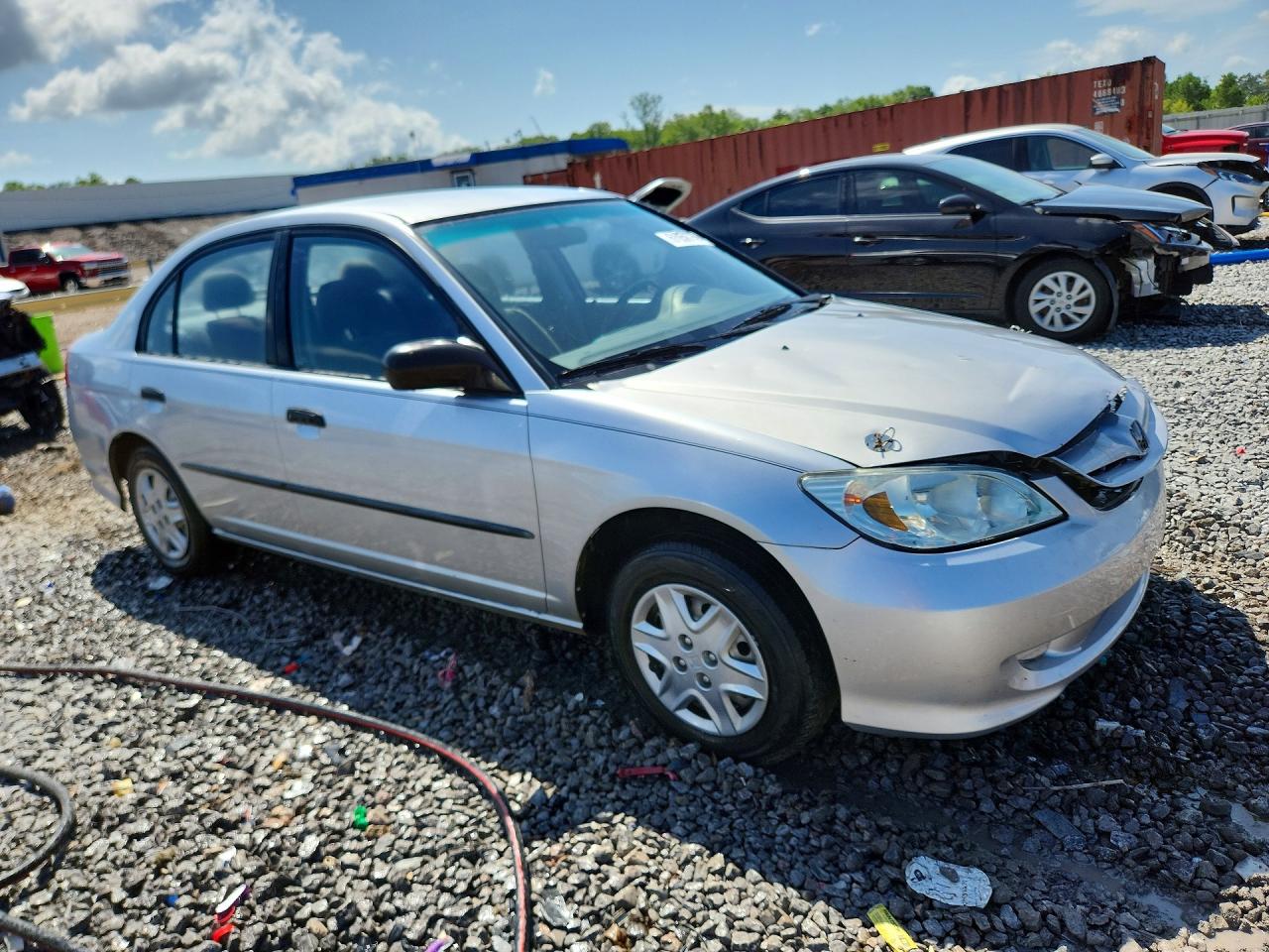 2004 Honda Civic Dx Vp Silver vin: 2HGES16364H617316