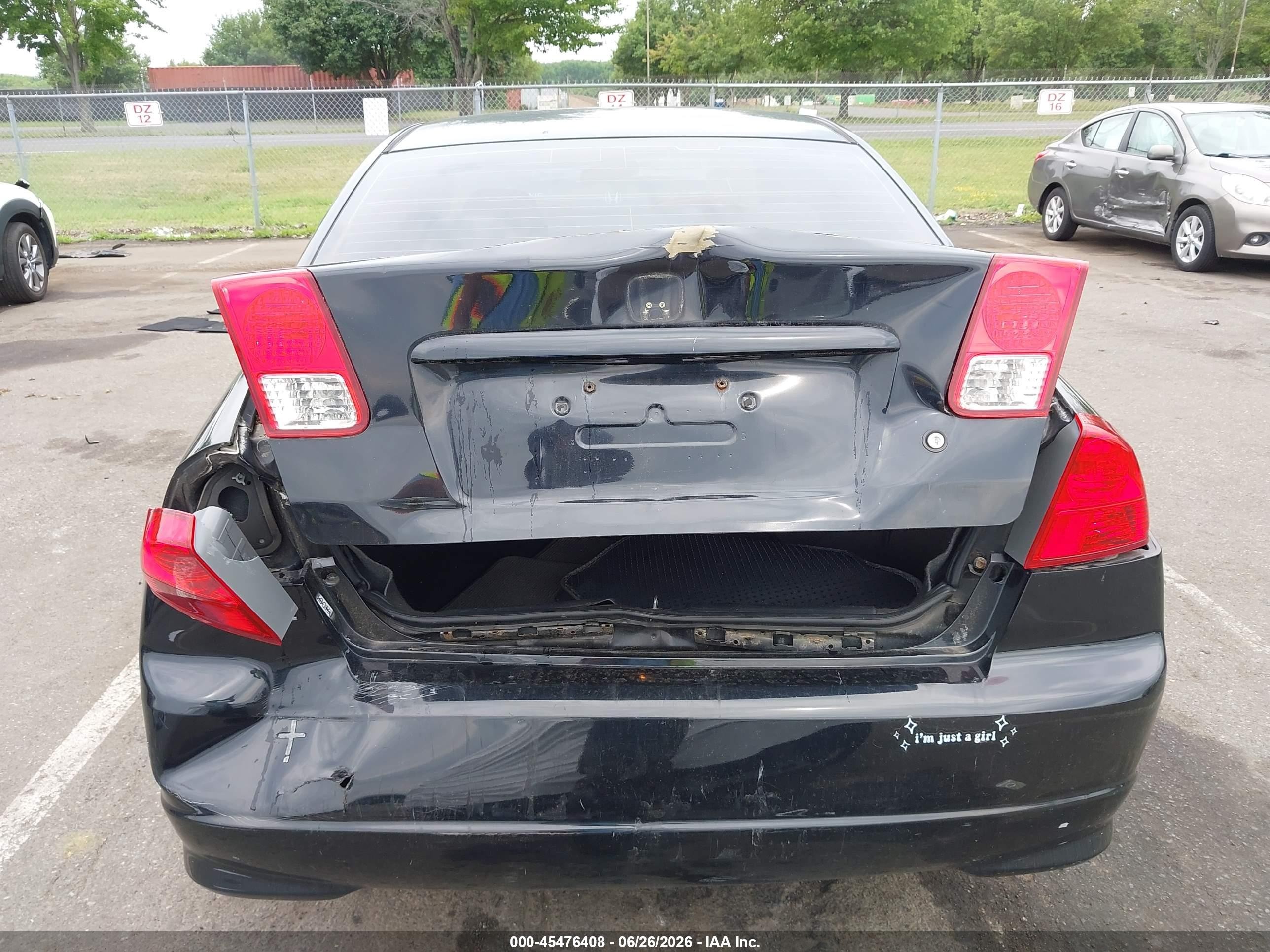 2005 Honda Civic Vp Черный vin: 2HGES16365H624719
