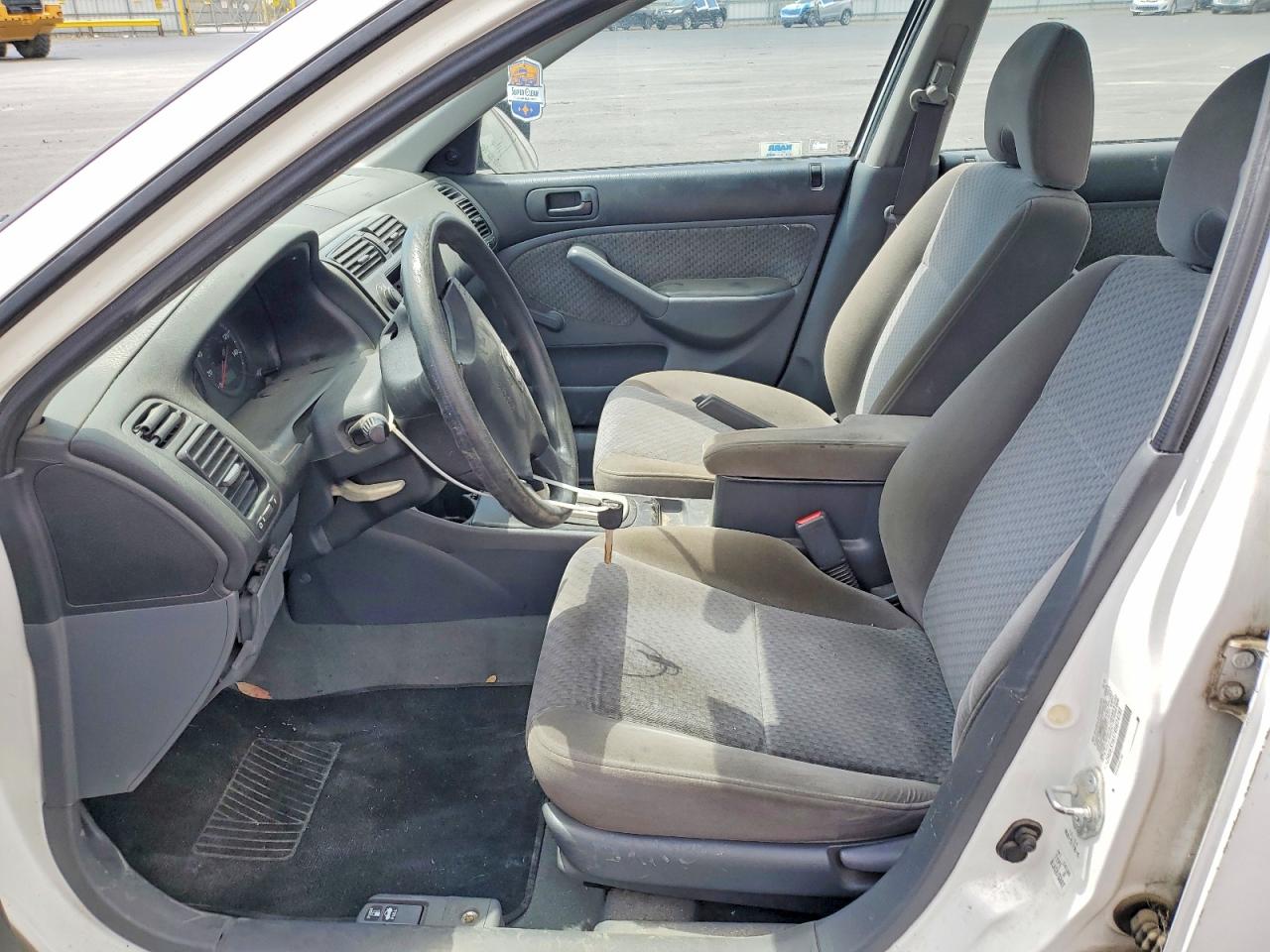 2004 Honda Civic Dx Vp White vin: 2HGES16374H614781