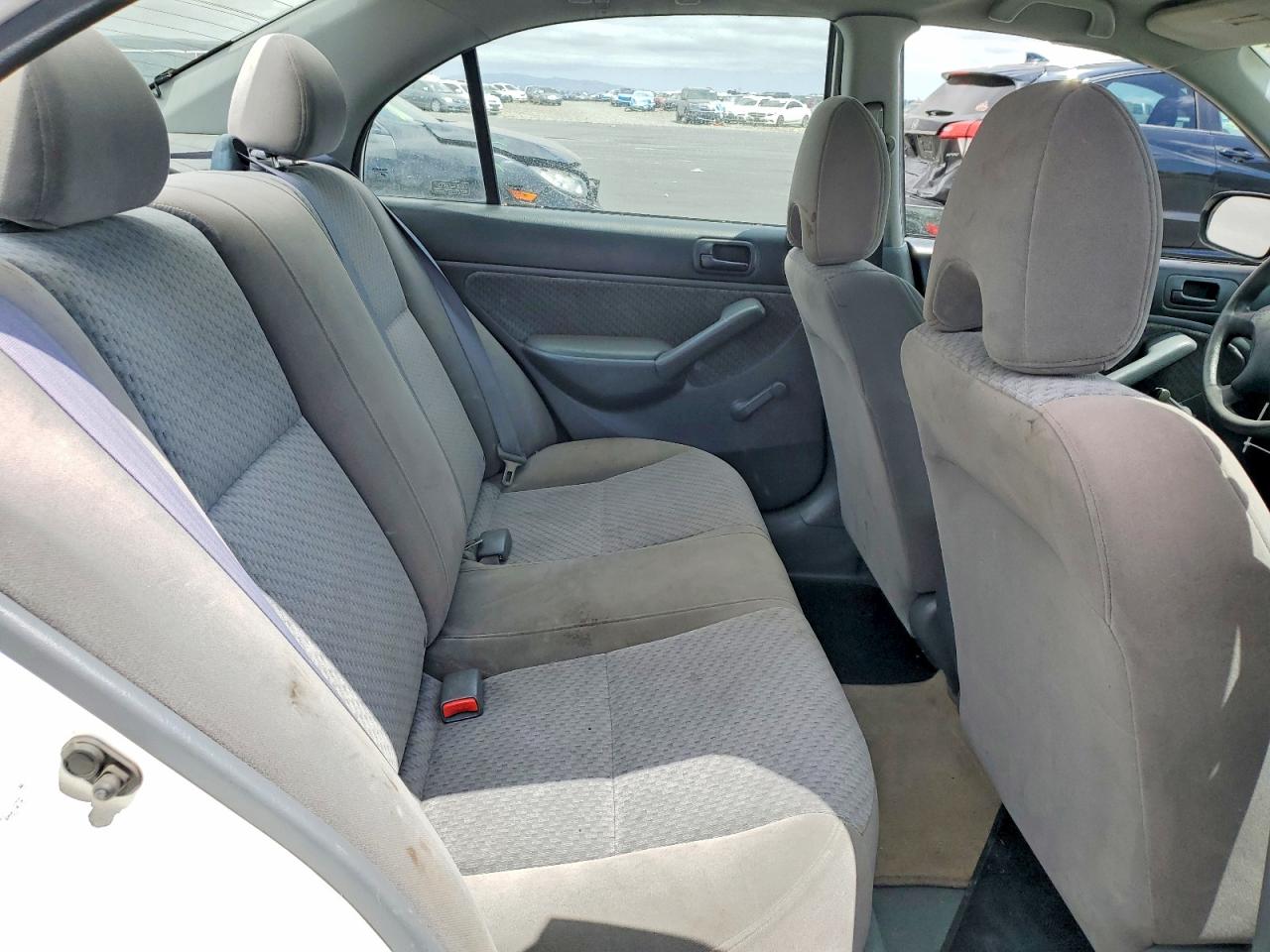 2004 Honda Civic Dx Vp White vin: 2HGES16374H614781