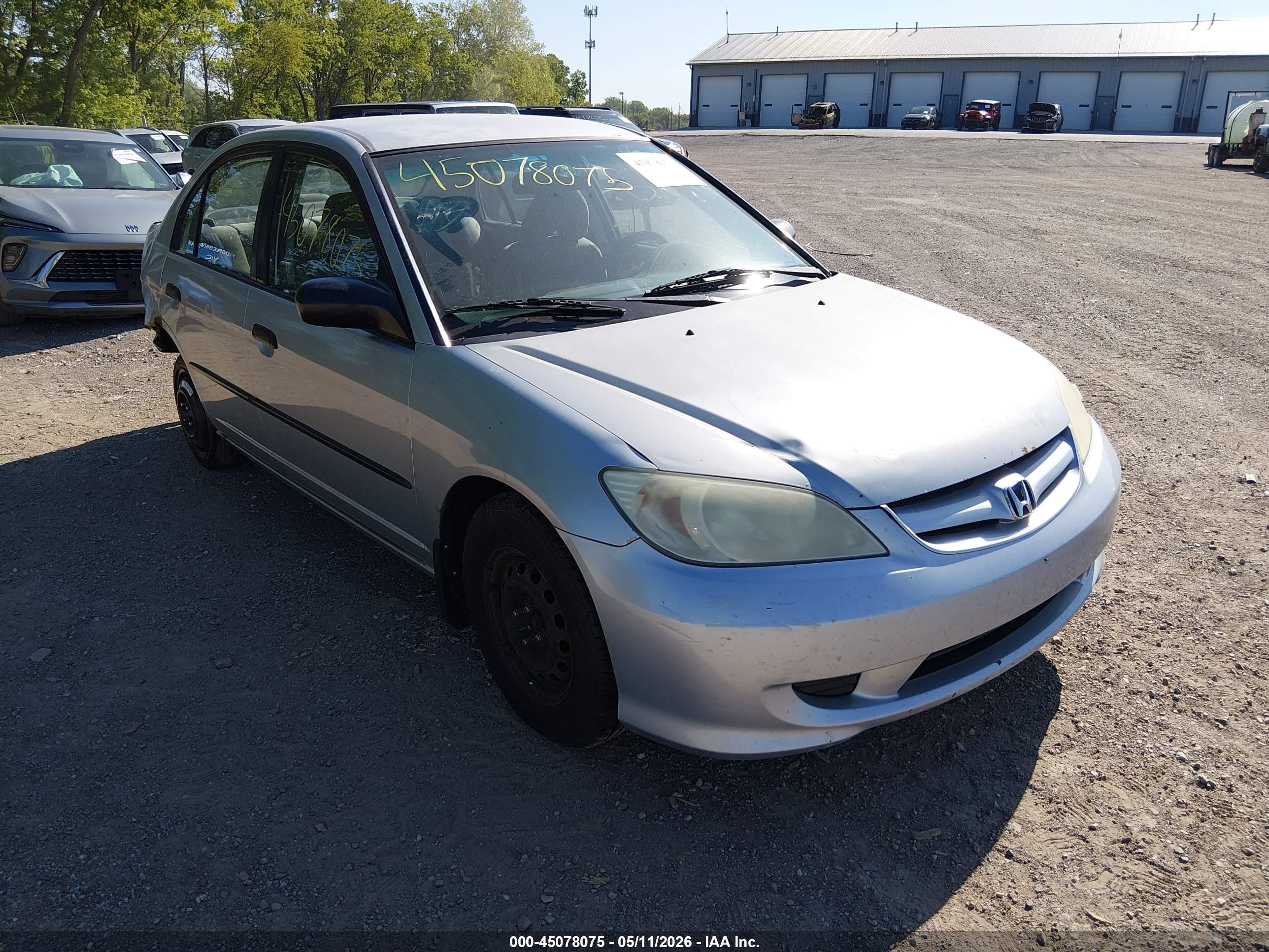 2004 Honda Civic Vp Silver vin: 2HGES16384H563808