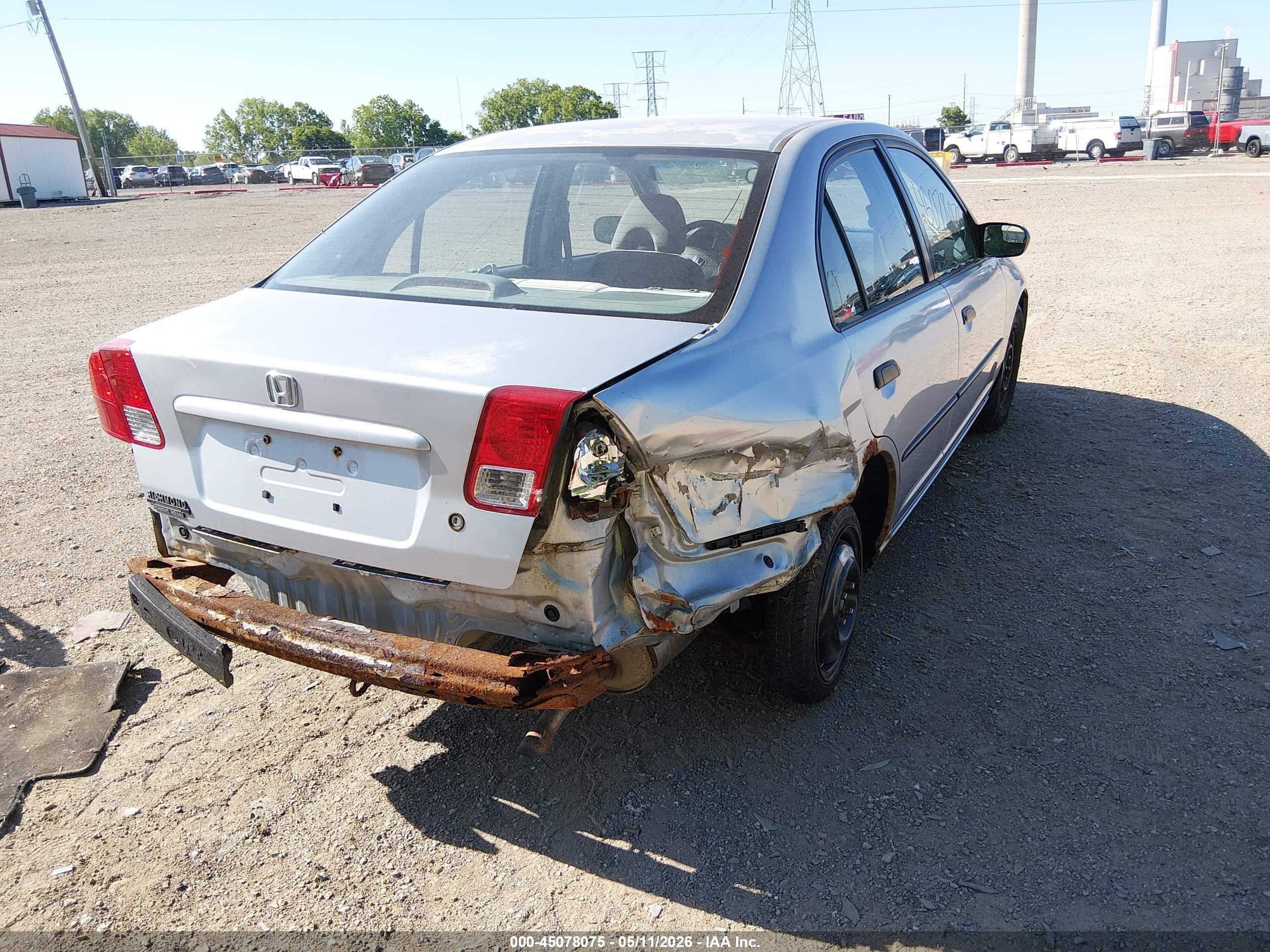 2004 Honda Civic Vp Silver vin: 2HGES16384H563808