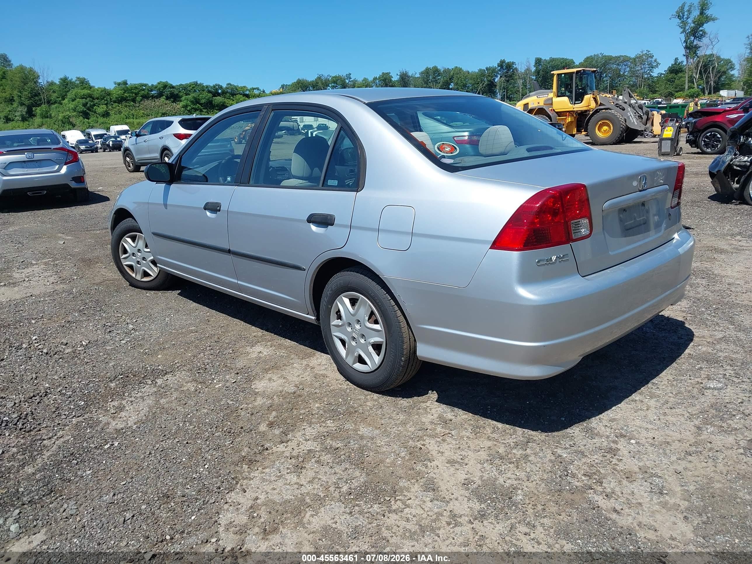 2004 Honda Civic Dx Vp Серебряный vin: 2HGES16384H586909