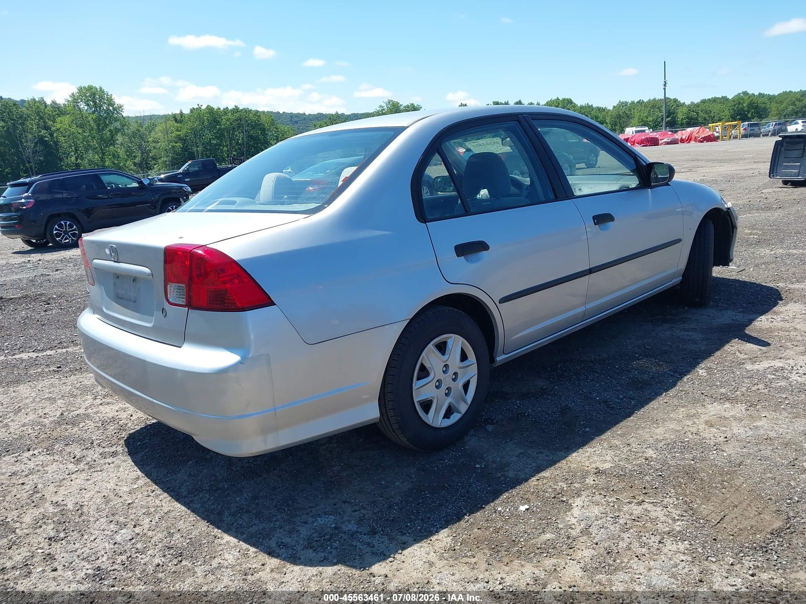 2004 Honda Civic Dx Vp Серебряный vin: 2HGES16384H586909