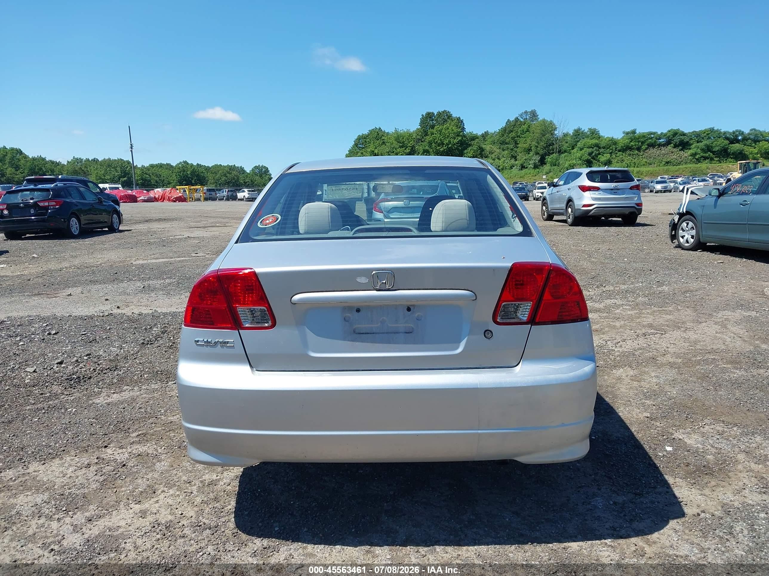 2004 Honda Civic Dx Vp Серебряный vin: 2HGES16384H586909