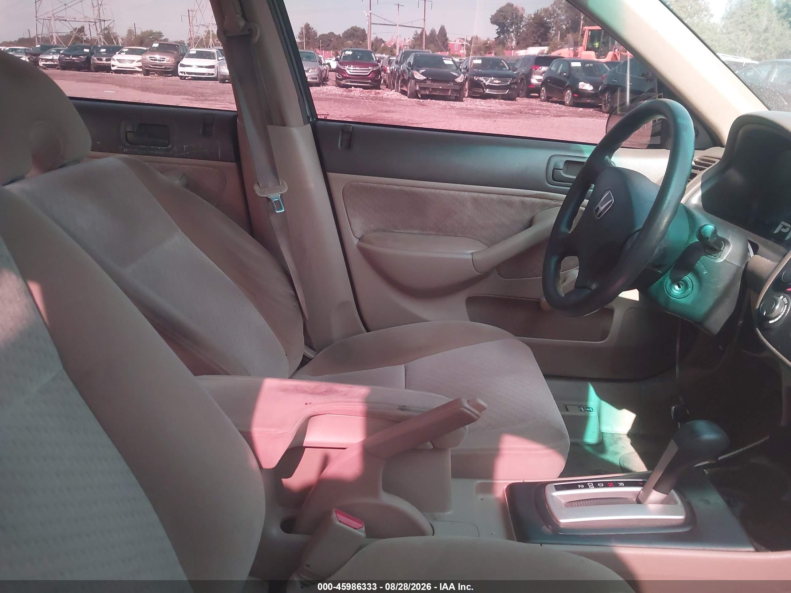 2004 Honda Civic Vp Зеленый vin: 2HGES16384H592693