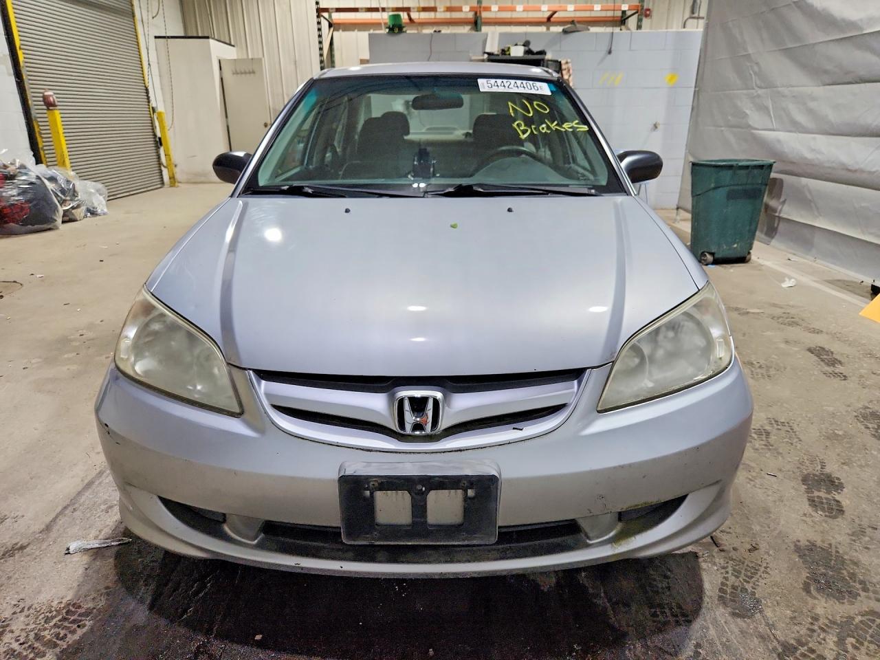 2004 Honda Civic Dx Vp Silver vin: 2HGES16384H611601