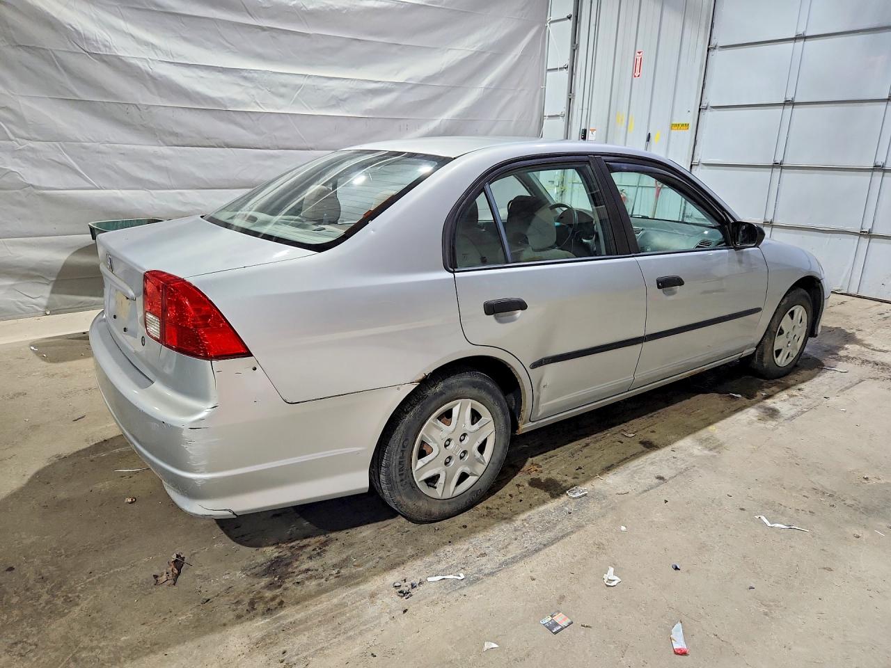 2004 Honda Civic Dx Vp Silver vin: 2HGES16384H611601